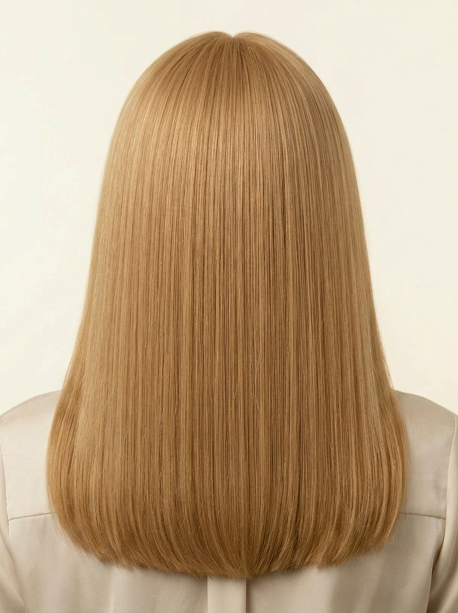 22 Beige Blonde hair colour — Rear view