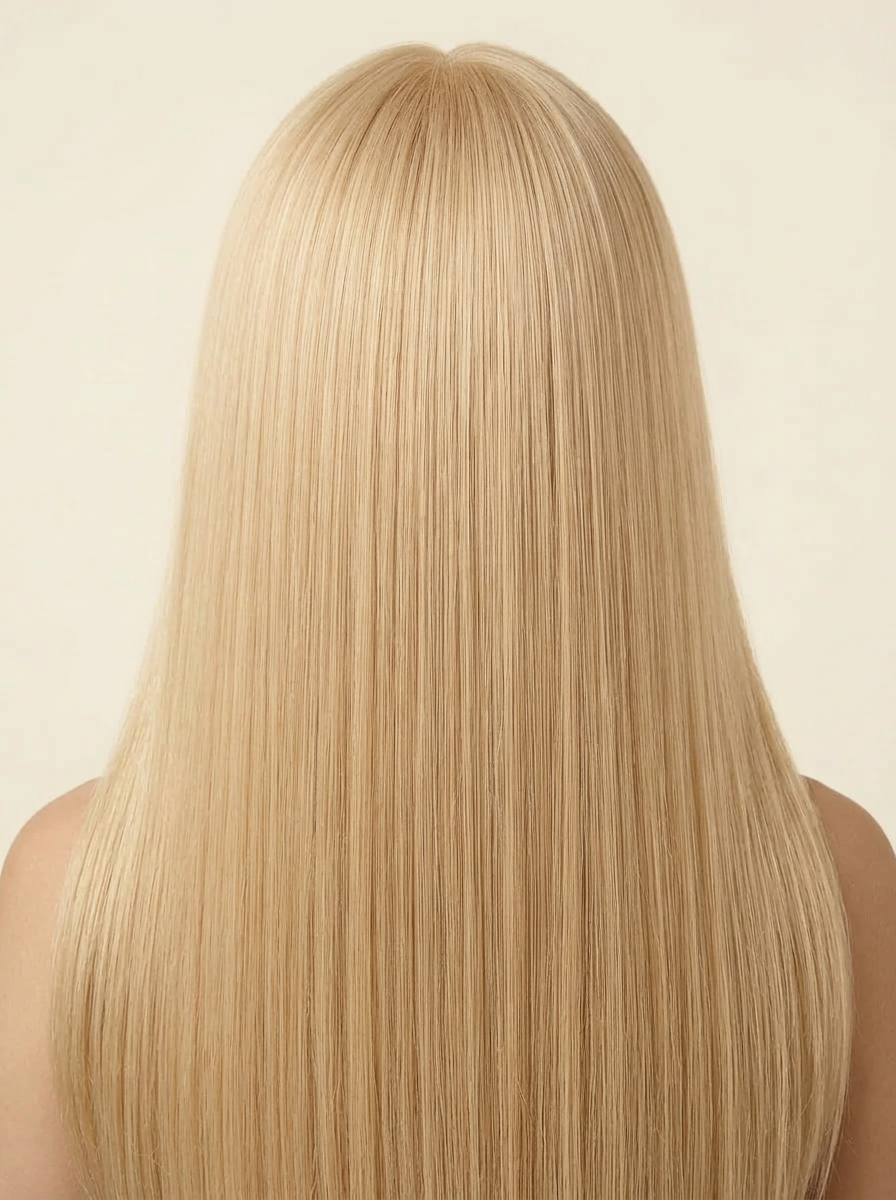 613 Light Blonde hair colour — Rear view